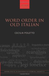 book Word Order in Old Italian