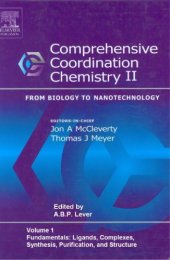 book Comprehensive Coordination Chemistry II. Fundamentals: Ligands, Complexes, Synthesis, Purification, and Structure 