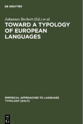 book Toward a Typology of European Languages