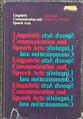 book Linguistic Communication and Speech Acts