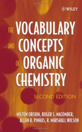 book The Vocabulary and Concepts of Organic Chemistry