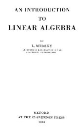 book An Introduction to Linear Algebra 