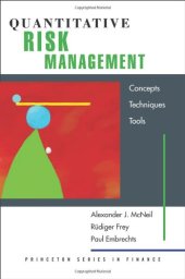 book Quantitative Risk Management - Concepts, Techniques and Tools