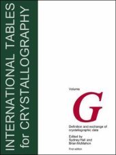 book International Tables for Crystallography, Vol.G: Definition and Exchange of Crystallographic Data