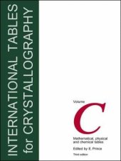 book International Tables for Crystallography, Vol.C: Mathematical, physical and chemical tables