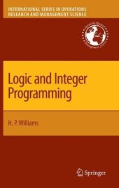 book Logic and Integer Programming 