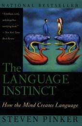 book The Language Instinct: How the Mind Creates Language 