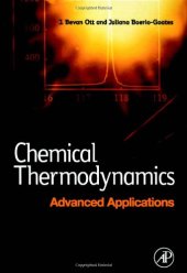 book Chemical Thermodynamics Advanced Applications