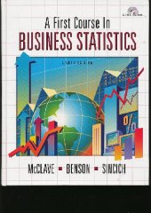 book First Course in Business Statistics