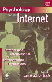 book Psychology and the Internet