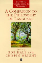 book A Companion to the Philosophy of Language