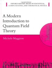 book A Modern Introduction to Quantum Field Theory 