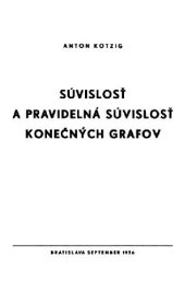 book Suvislost a pravidelna suvislost konecnych grafov