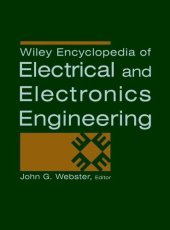 book 000 - WILEY ENCYCLOPEDIA OF ELECTRICAL AND ELECTRONICS ENGINEERING