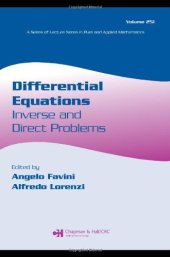 book Differential Equations: Inverse and Direct Problems 