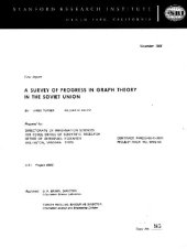 book A survey of progress in graph theory in the Soviet Union