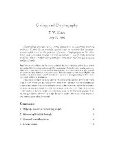 book Coding and Cryptography