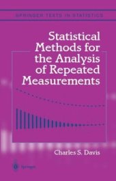 book Statistical Methods for the Analysis of Repeated Measurements