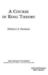 book a course in ring theory