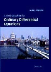 book An Introduction to Ordinary Differential Equations