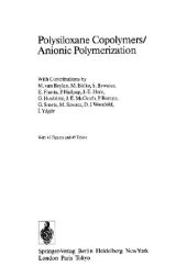 book Polysiloxane Copolymers Anionic Polymerization