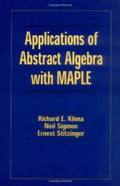 book Applications of Abstract Algebra with MAPLE