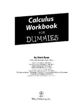 book Calculus Workbook For Dummies