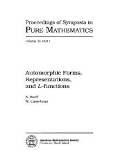 book Automorphic forms, representations, and L-functions