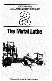 book Build Your Own Metal Working Shop from Scrap. Metal Lathe