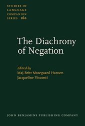 book The Diachrony of Negation