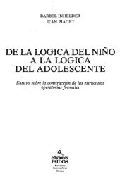 book De la lógica del niño a la lógica del adolescente