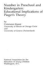 book Number in Preschool and Kindergarten: Educational Implications of Piaget's Theory