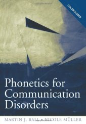 book Phonetics for Communication Disorders