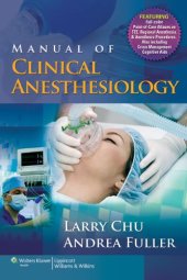 book Manual of Clinical Anesthesiology