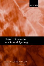 book Plato's Theaetetus as a Second Apology