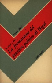 book Da Hegel a Marx. La formazione del pensiero politico di Hegel