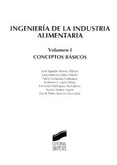 book Ingenieria de la industria alimentaria Volumen 1