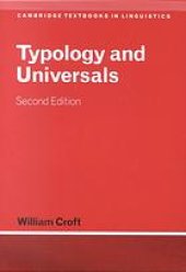 book Typology and universals