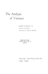 book The Analysis Of Variance