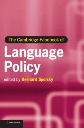 book The Cambridge Handbook of Language Policy