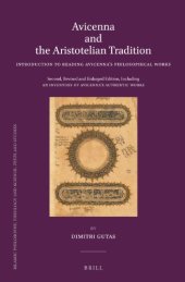 book Avicenna and the Aristotelian Tradition, 2nd Edition