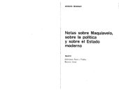 book Notas sobre Maquiavelo, sobre política v sobre el estado moderno