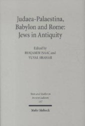 book Judaea-Palaestina, Babylon and Rome: Jews in Antiquity