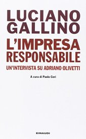 book L'impresa responsabile. Un'intervista su Adriano Olivetti