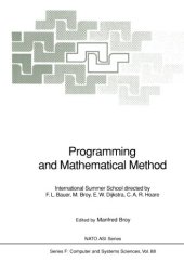 book Programming and Mathematical Method: International Summer School