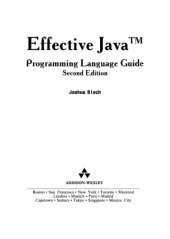 book Java. Эффективное программирование