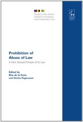 book Prohibition of abuse of law : a new general principle of EU law?