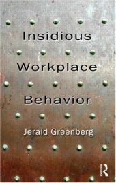 book Insidious workplace behavior