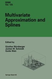 book Multivariate approximation and splines