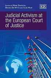 book Judicial activism at the European Court of Justice